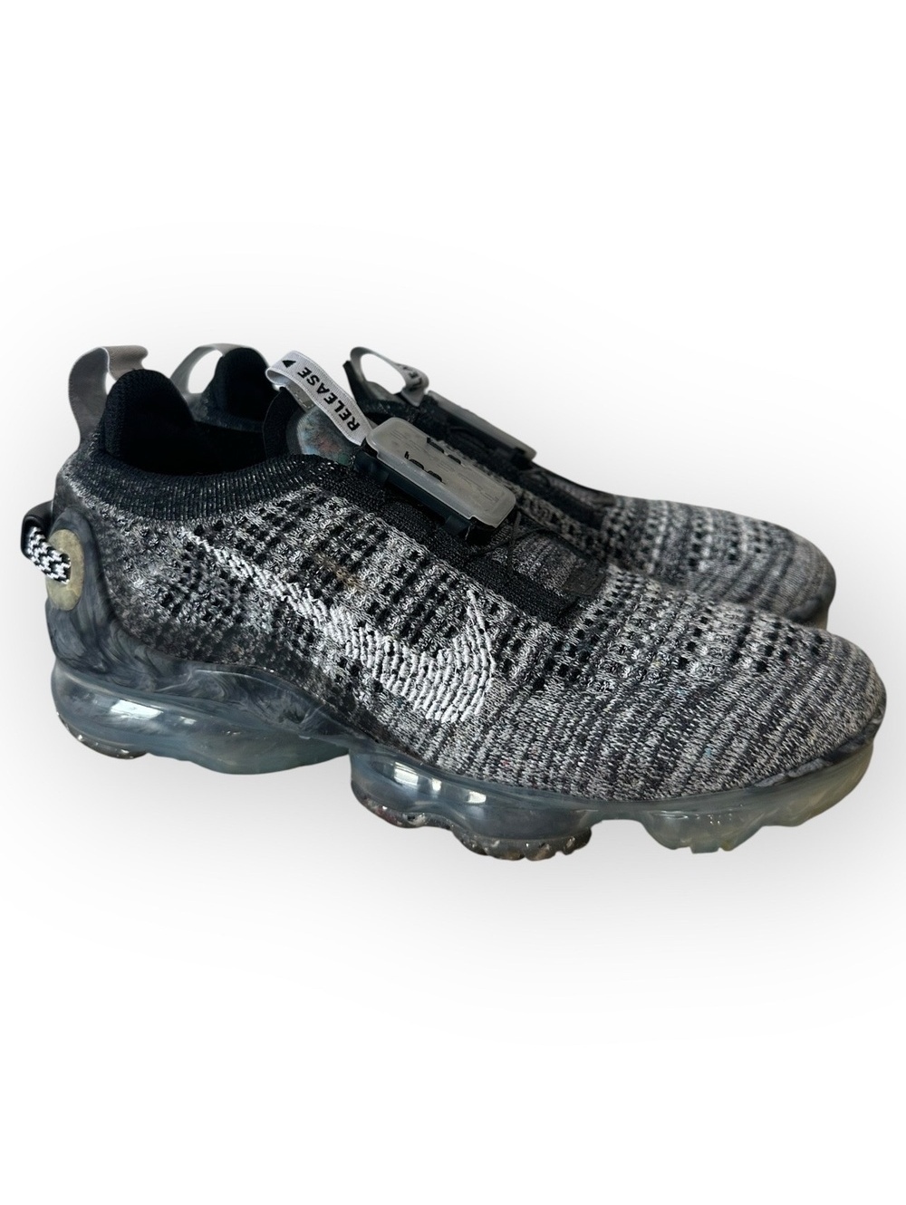 Nike Dark Grey FlyEase Flyknit VaporMax Running Sneaker US 8